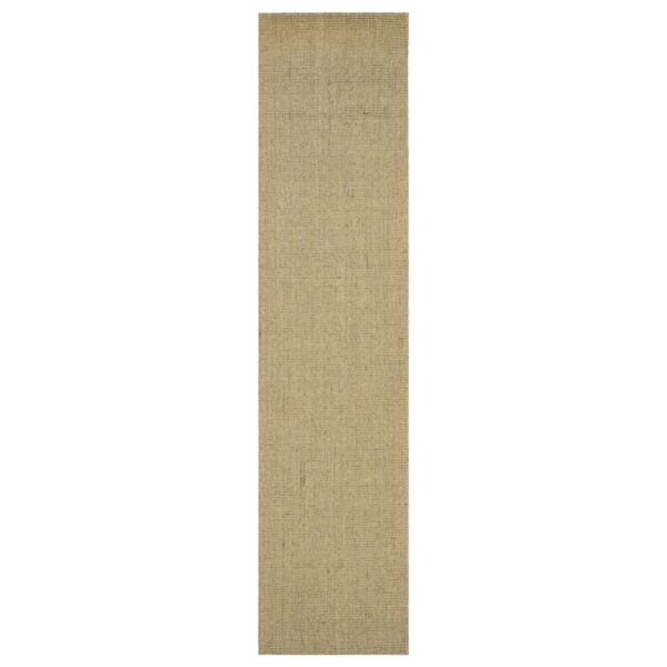 Tapete sisal natural 80x350 cm cinzento-acastanhado - Image 2