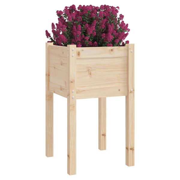 Vaso/floreira de jardim 50x50x70 cm pinho maciço - Image 3