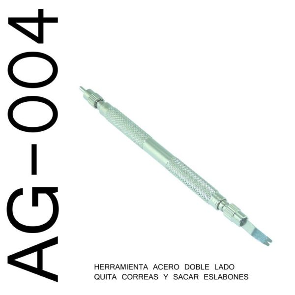 UTENSILIO ACERO QUITA CORREAS Y PASADOR DOBLE LADO