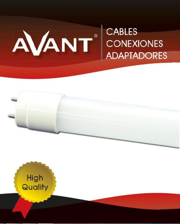 LED AVANT - TUBO 9W 60CM 6400K DOBLE PUNTA