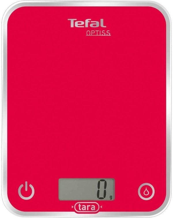 BASCULA DE COCINA TEFAL ROJA
