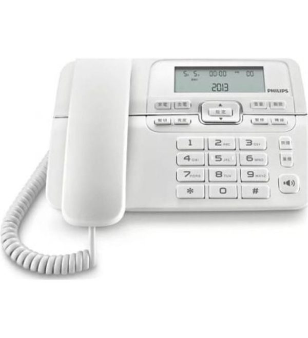 TELEFONO FIJO PHILIPS CON PANTALLA - BLANCO