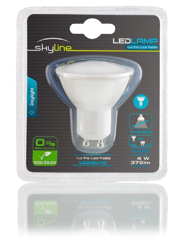 LED - BOMBILLA GU10 4W 6500K