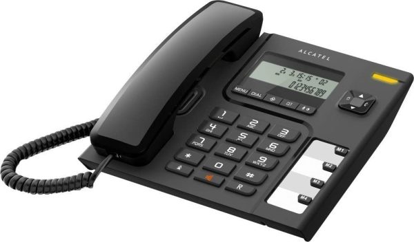 TELEFONO SOBREMESA ALCATEL CON PANT 2LINEAS - ID DE LLAMADA Y M. LIBRES - 4 MEMORIAS Y 10NUM