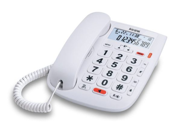 TELEFONO SUPLETORIO ALCATEL TECLAS GRANDES - PANTALLA RETROILUM.