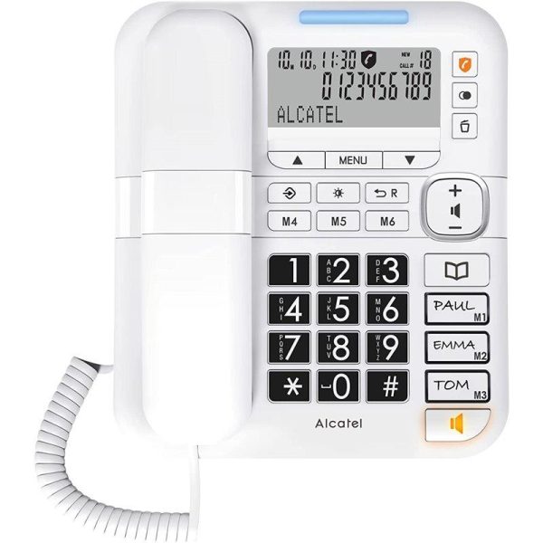 TELEFONO ALCATEL SOBREMESA TMAX 70 TECLAS GRANDES Y PANTALLA