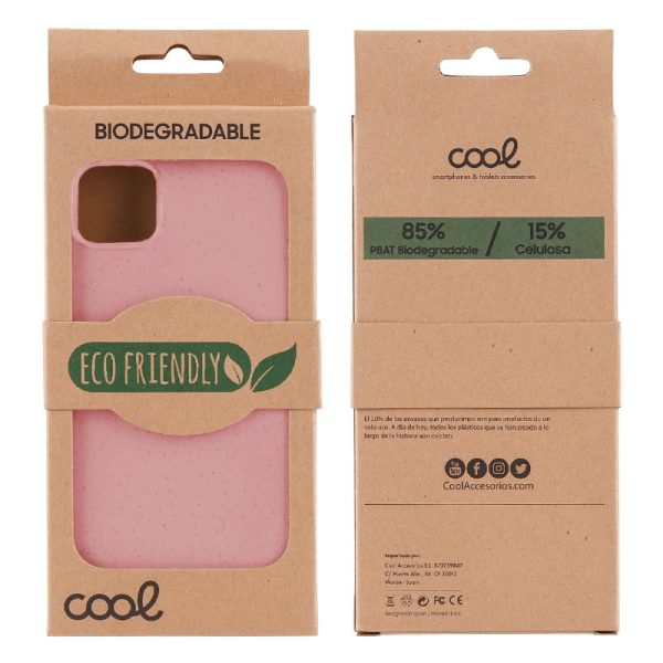 Carcasa COOL para iPhone 13 Pro Eco Biodegradable Rosa - Image 3