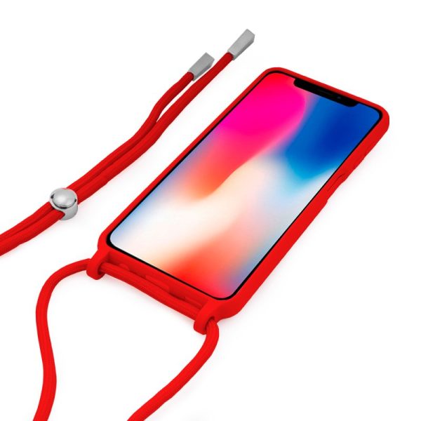 Carcasa COOL para iPhone X / iPhone XS Cordón Liso Rojo - Image 2