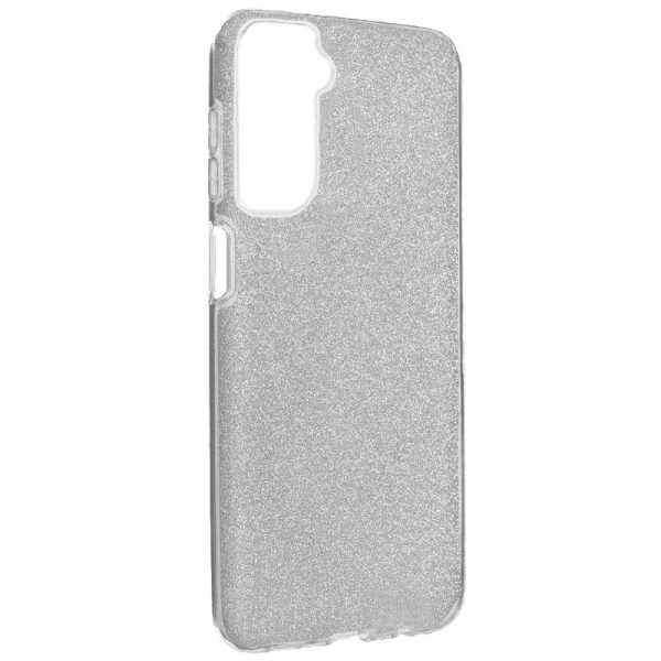 Carcasa COOL para Samsung G990B Galaxy S21 FE Glitter Plata - Image 3