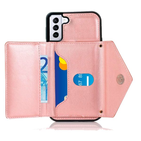 Carcasa COOL para Samsung G996 Galaxy S21 Plus Colgante Wallet Rosa - Image 4