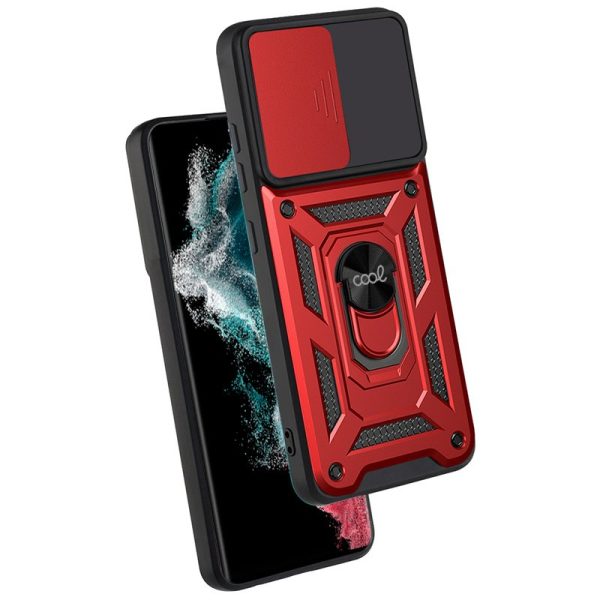 Carcasa COOL para Samsung S908 Galaxy S22 Ultra Hard Ring Rojo - Image 2