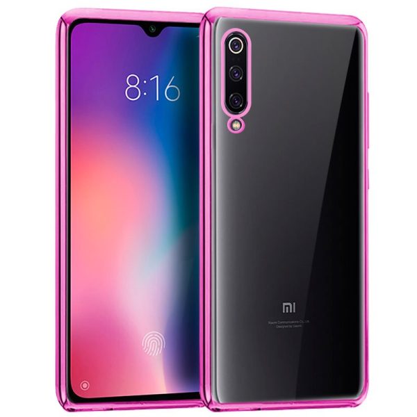 Carcasa COOL para Xiaomi Mi 9 Borde Metalizado (Rosa)