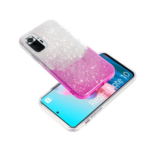 Carcasa COOL para Xiaomi Redmi Note 10 / Note 10s / Poco M5s Glitter Rosa - Image 2