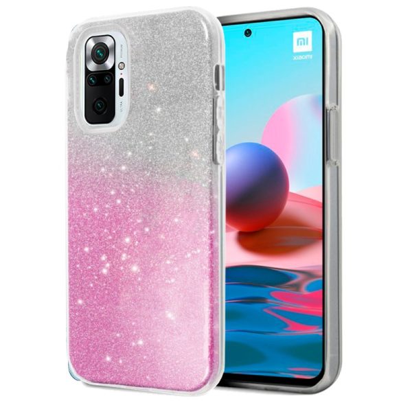 Carcasa COOL para Xiaomi Redmi Note 10 / Note 10s / Poco M5s Glitter Rosa