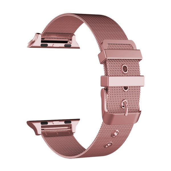 Correa COOL para Apple Watch Series 1 / 2 / 3 / 4 / 5 / 6 / 7 / 8 / SE (38 / 40 / 41 mm) Metal Rosa - Image 2