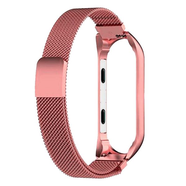 Correa COOL para Xiaomi Mi Band 5 / 6 / 7 / Amazfit Band 5 Metal Rosa - Image 2