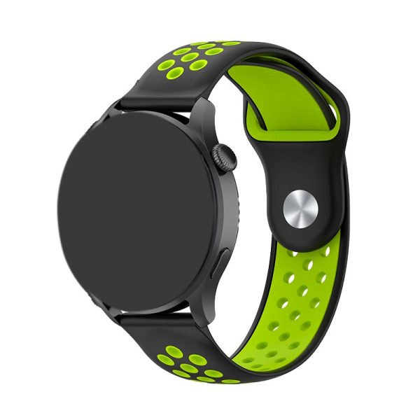 Correa Universal 22mm Amazfit GTR / Stratos / Huawei / Samsung / COOL Goma Negro-Verde - Image 2