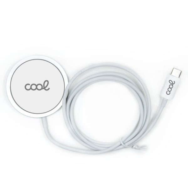 Dock Base Cargador MAGNÉTICO Smartphones Inalámbrico Qi COOL Blanco - Image 3