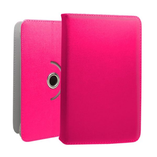 Funda COOL Ebook / Tablet 7 pulg Polipiel Rosa Giratoria - Image 3