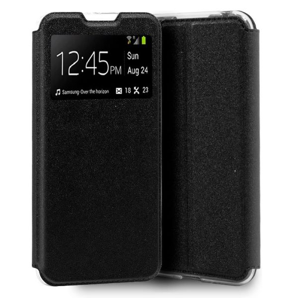 Funda COOL Flip Cover para Alcatel 1B (2020) Liso Negro