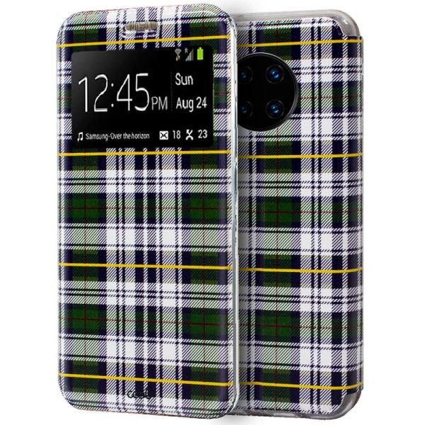 Funda COOL Flip Cover para Huawei Mate 30 Pro Dibujos Cuadros