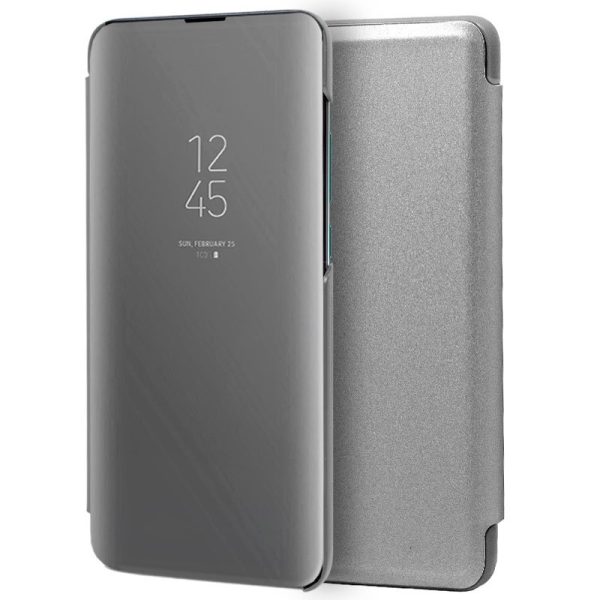 Funda COOL Flip Cover para Huawei P30 Clear View Plata