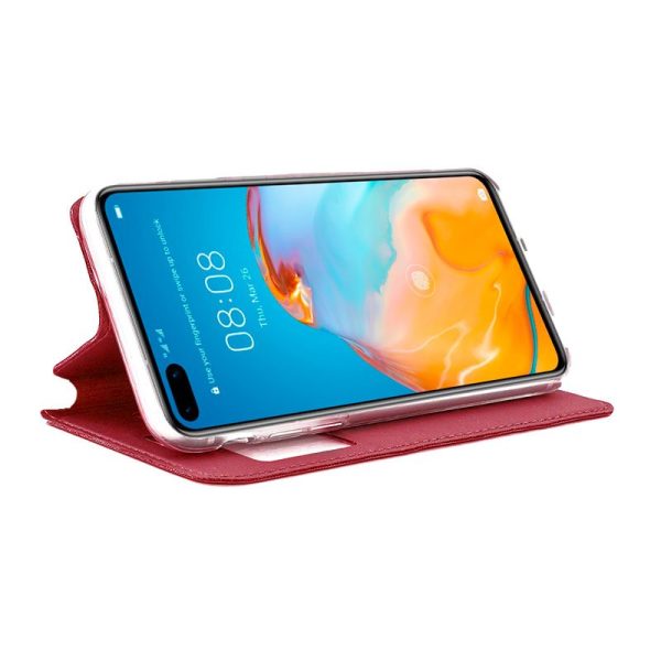 Funda COOL Flip Cover para Huawei P40 Liso Rojo - Image 2