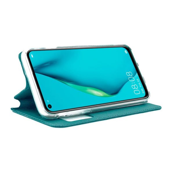 Funda COOL Flip Cover para Huawei P40 Lite Liso Celeste - Image 2
