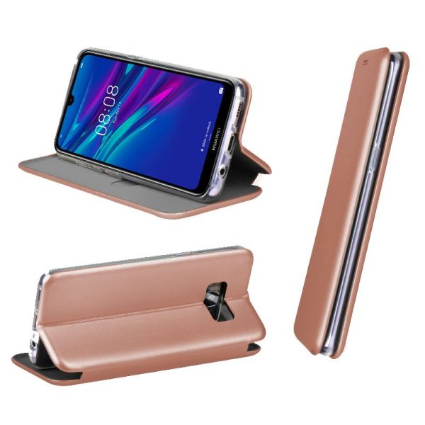 Funda COOL Flip Cover para Huawei Y6 (2019) / Y6s / Honor 8A Elegance Rose Gold - Image 2