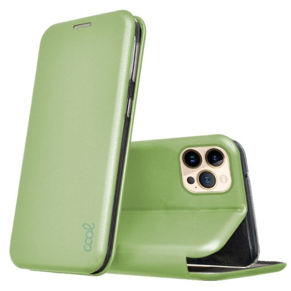 Funda COOL Flip Cover para iPhone 13 Pro Max Elegance Pistacho