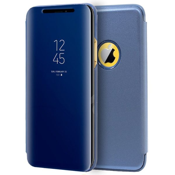 Funda COOL Flip Cover para iPhone XR Clear View Azul