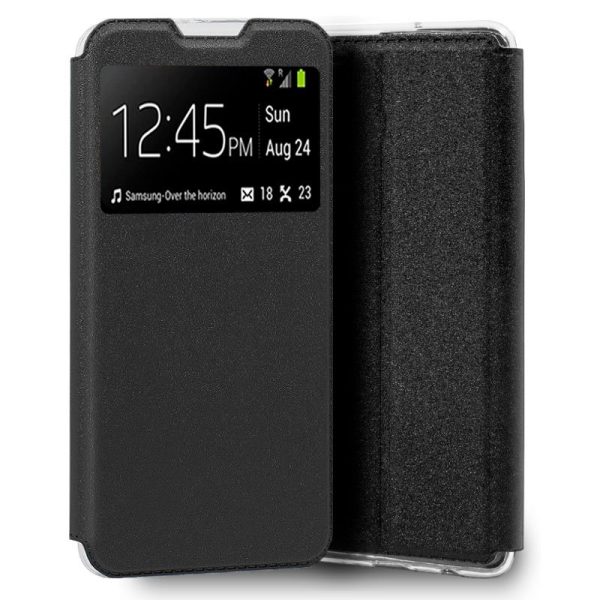 Funda COOL Flip Cover para LG Velvet Liso Negro