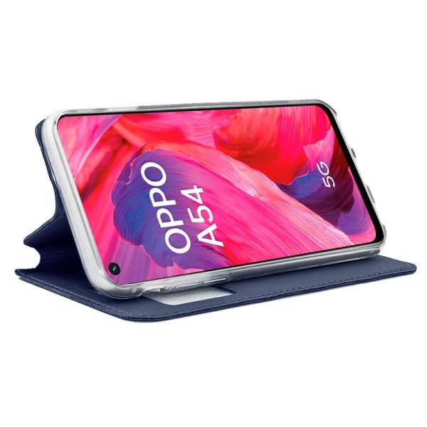 Funda COOL Flip Cover para Oppo A54 5G / A74 5G Liso Azul - Image 2