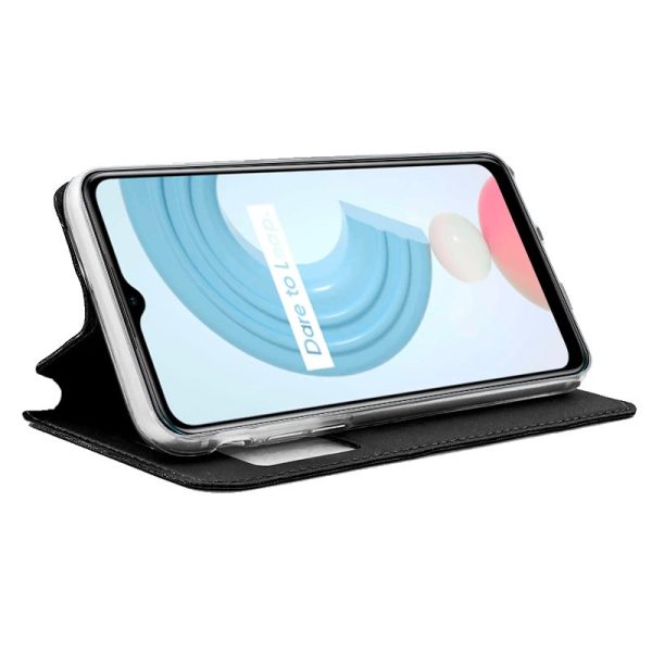 Funda COOL Flip Cover para Realme C21 Liso Negro - Image 2