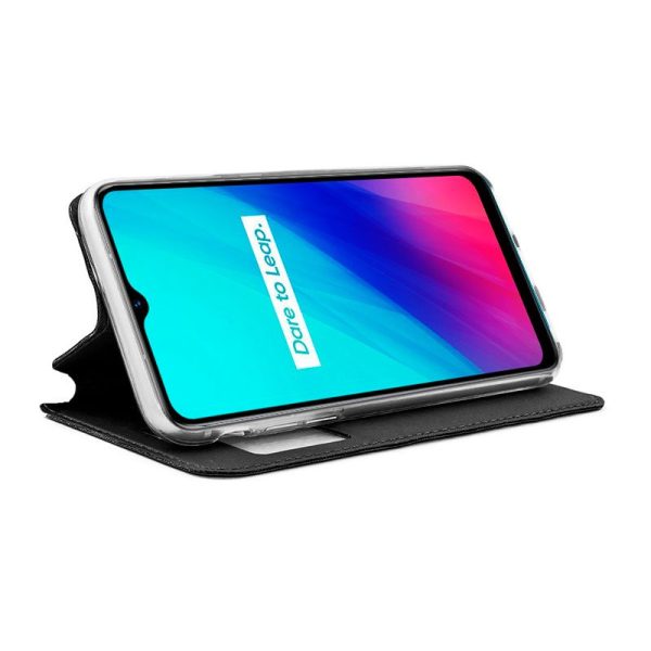 Funda COOL Flip Cover para Realme C3 / Realme 6i Liso Negro - Image 2