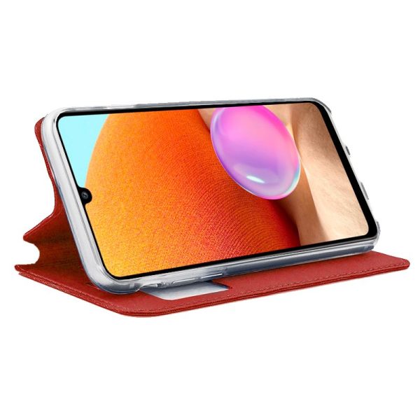 Funda COOL Flip Cover para Samsung A325 Galaxy A32 4G Liso Rojo - Image 2