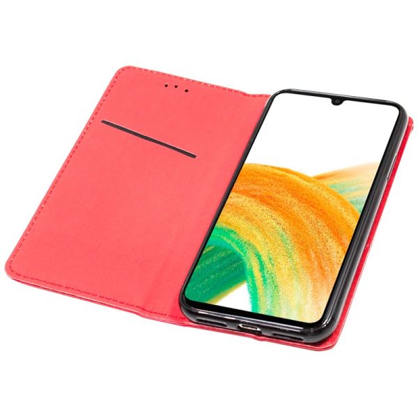 Funda COOL Flip Cover para Samsung A336 Galaxy A33 5G Liso Rojo - Image 3