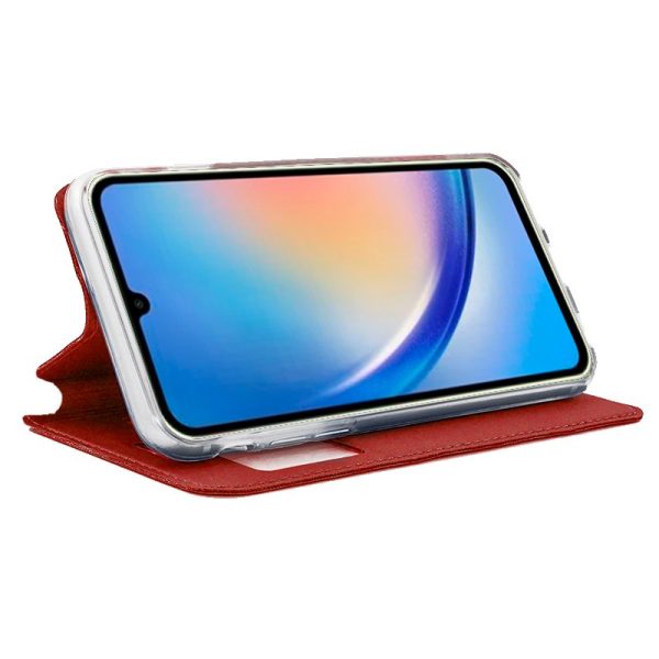 Funda COOL Flip Cover para Samsung A346 Galaxy A34 5G Liso Rojo - Image 2