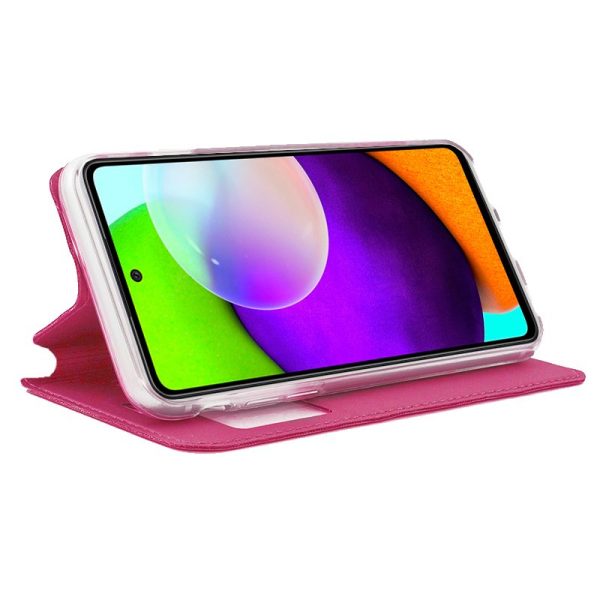 Funda COOL Flip Cover para Samsung A525 Galaxy A52 / A52 5G / A52s 5G Liso Rosa - Image 2