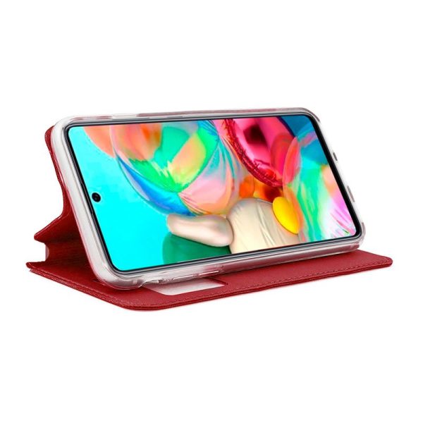 Funda COOL Flip Cover para Samsung A715 Galaxy A71 Liso Rojo - Image 2