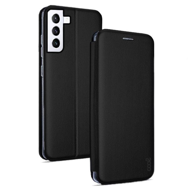 Funda COOL Flip Cover para Samsung G990 Galaxy S21 Elegance Negro