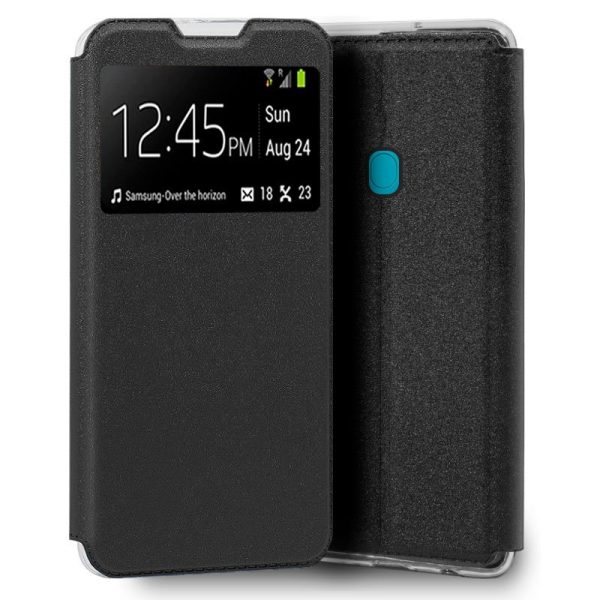 Funda COOL Flip Cover para Samsung M115 Galaxy M11 / A11 Liso Negro