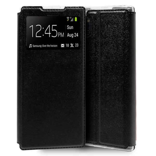 Funda COOL Flip Cover para Samsung N975 Galaxy Note 10 Plus Liso Negro