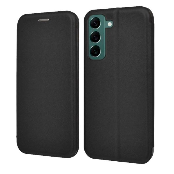 Funda COOL Flip Cover para Samsung S906 Galaxy S22 Plus Elegance Negro - Image 3