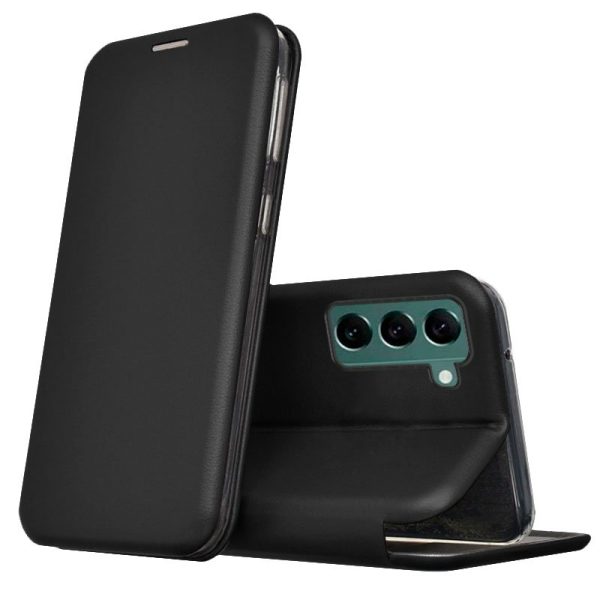 Funda COOL Flip Cover para Samsung S906 Galaxy S22 Plus Elegance Negro