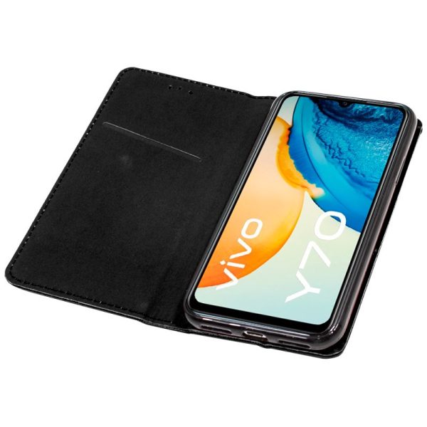 Funda COOL Flip Cover para Vivo Y70 Liso Negro - Image 3