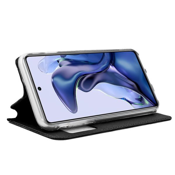 Funda COOL Flip Cover para Xiaomi 11T / 11T Pro Liso Negro - Image 2