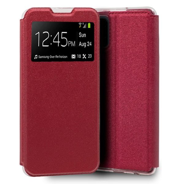 Funda COOL Flip Cover para Xiaomi Mi 10 Lite Liso Rojo
