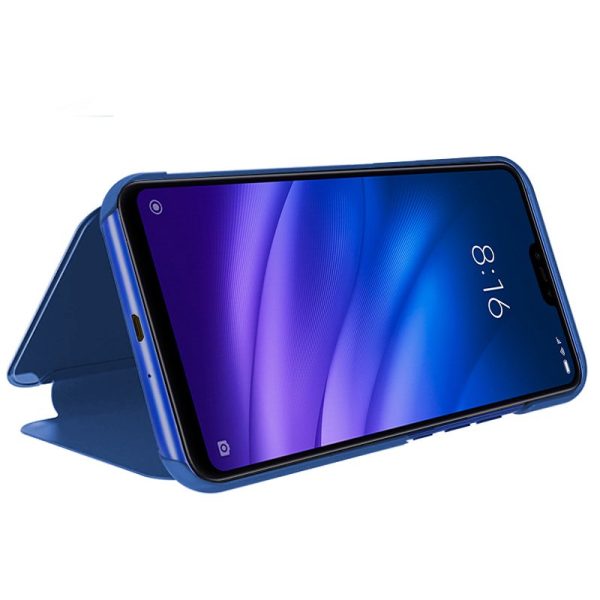 Funda COOL Flip Cover para Xiaomi Mi 8 Lite Clear View Azul - Image 2