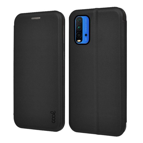 Funda COOL Flip Cover para Xiaomi Pocophone M3 / Redmi 9T Elegance Negro - Image 3